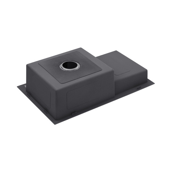 Кухонная мойка Kroner KRP PVD Schwarze - 7848LHM (3,0/1,0 мм) (CV030023)