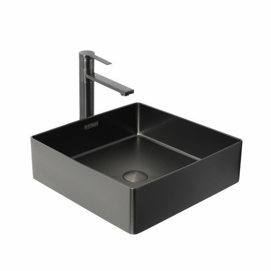 Раковина Platinum Handmade PVD чорний 400x400
