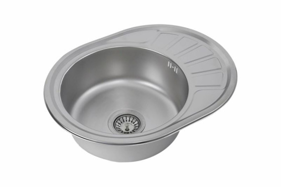 Кухонная мойка Platinum 5745 Сатин (0,8/180 мм)