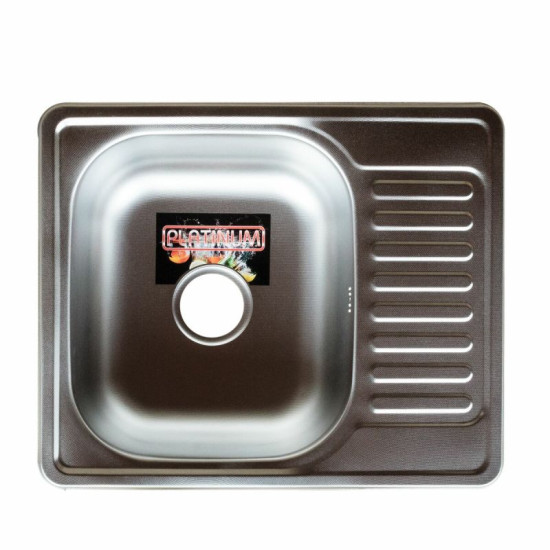 Кухонная мойка Platinum 5848 Полированная (0,8/180 мм)