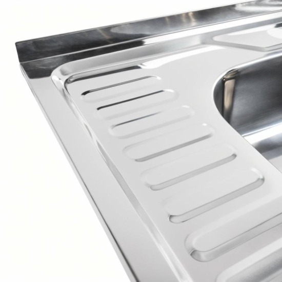 Кухонная мойка Platinum 6060 R Полированная (0,7/160 мм)