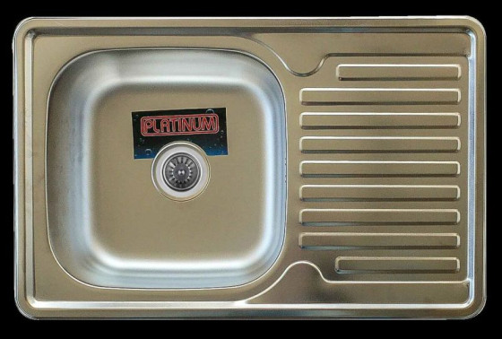 Кухонная мойка Platinum 7850 Декор (0,8/180 мм)