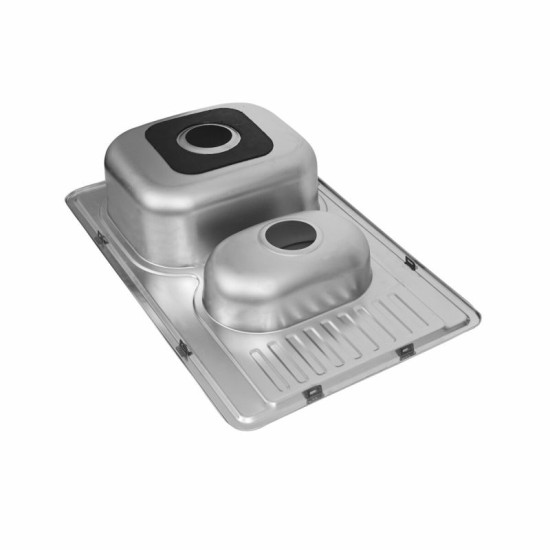 Кухонная мойка Platinum 7850D Сатин (0,8/180 мм)