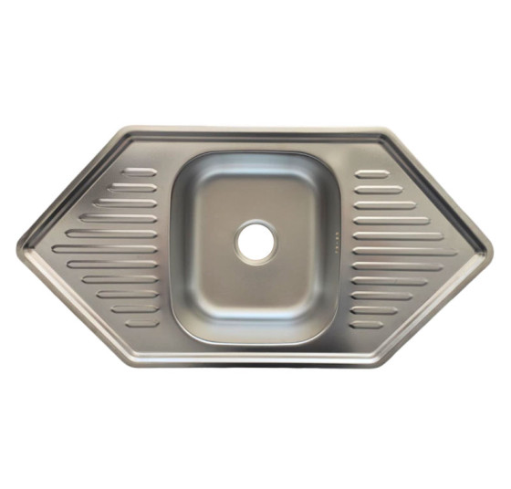 Кухонная мойка Platinum 9550В Декор (0,8/180 мм)