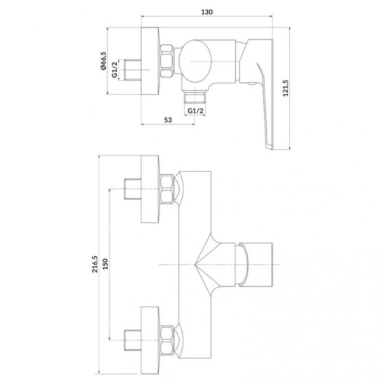 Смеситель для душа Cersanit Moduo S951-353