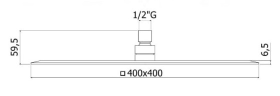 Лейка для верхнего душа Paffoni Original (ZSOF104CR)