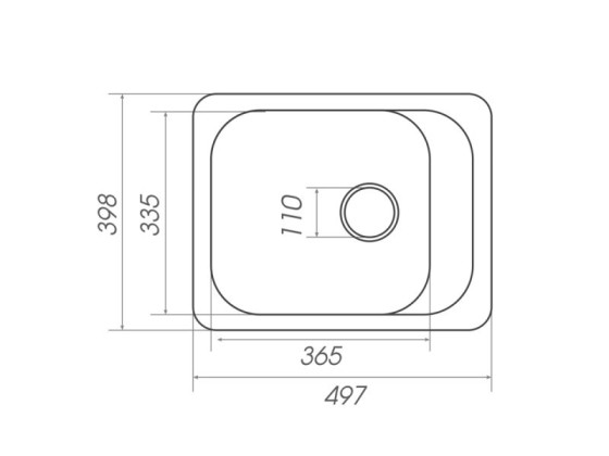 Кухонная мойка Platinum 4050 KORRADO матовая Белоснежная