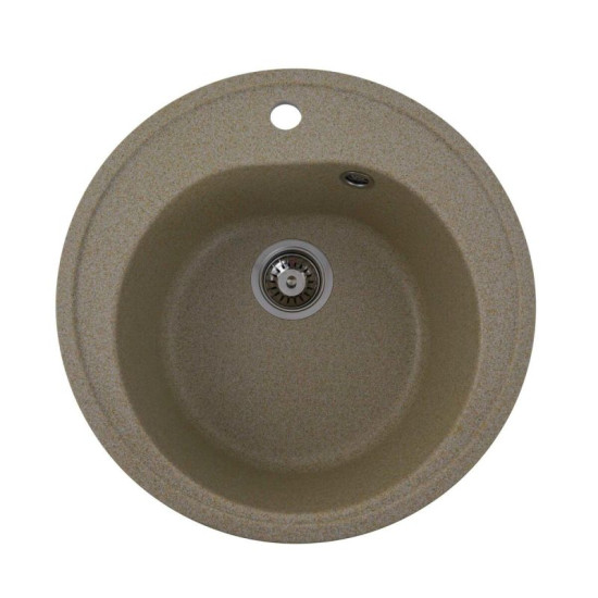 Кухонная мойка Platinum 510 LUNA матовая Бежевий