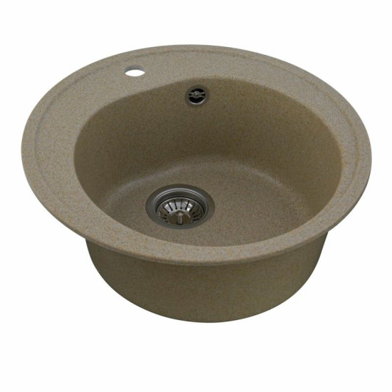 Кухонная мойка Platinum 510 LUNA матовая Бежевий