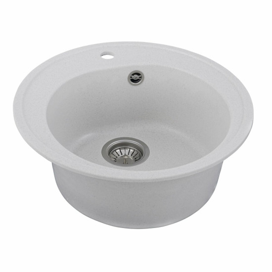 Кухонная мойка Platinum 510 LUNA матовая Белый