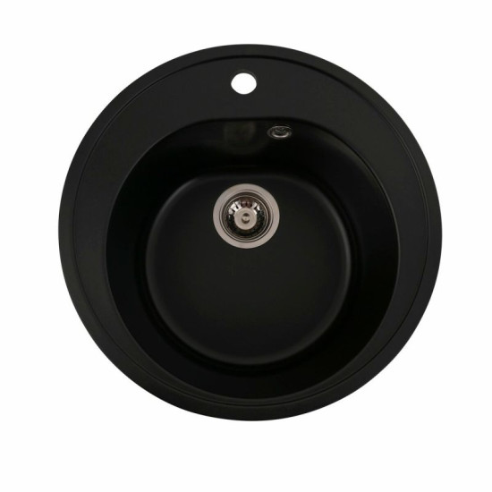 Кухонна мийка Platinum 510 LUNA матова Чорна