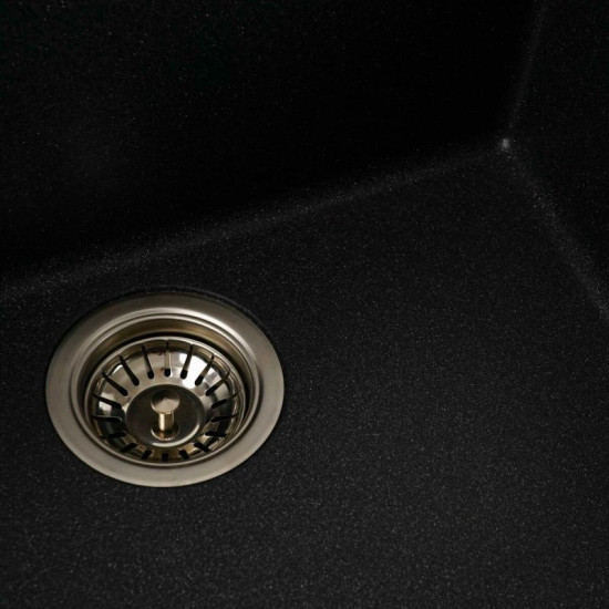 Кухонная мойка Platinum 5444 OASIS матовая Антрацит