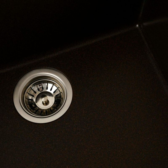 Кухонная мойка Platinum 5444 OASIS матовая Шоколад