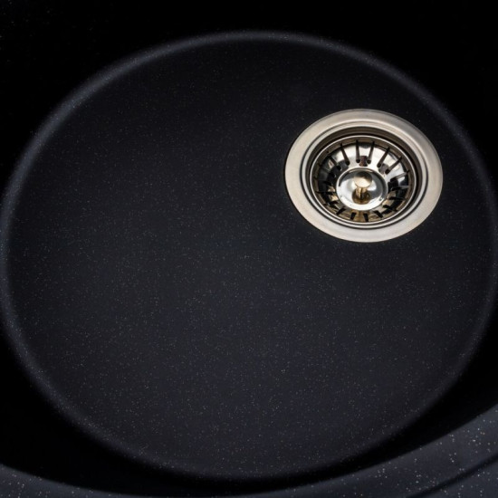 Кухонная мойка Platinum 5847 ONYX матовая Черный металлик