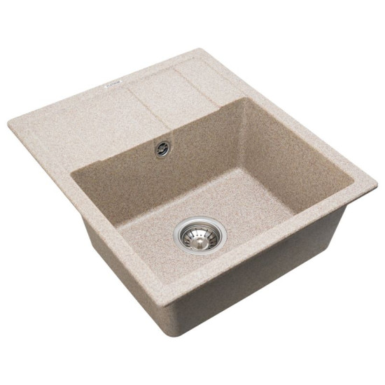 Кухонная мойка Platinum 5851 ARIA матовая Карамель