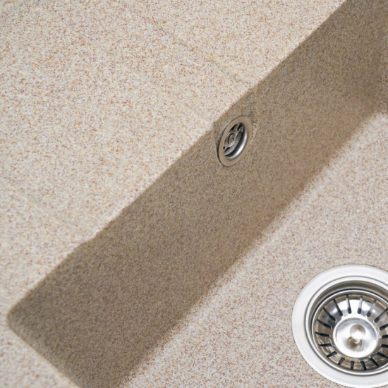 Кухонная мойка Platinum 5851 ARIA матовая Карамель