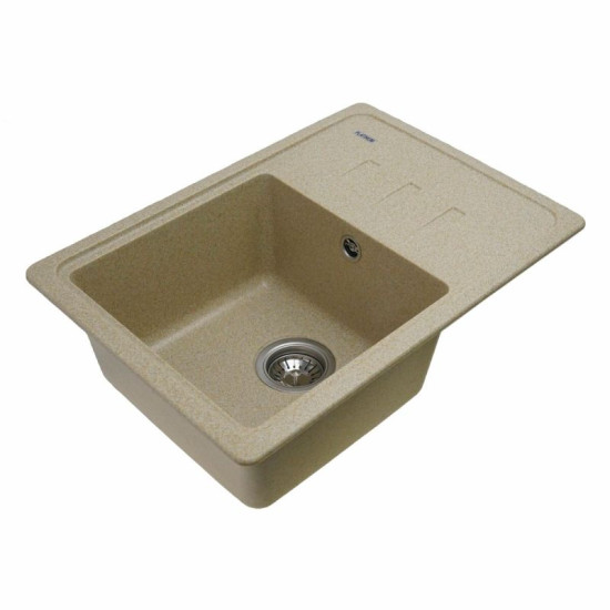 Кухонная мойка Platinum 6243 LIANA матовая Бежевый