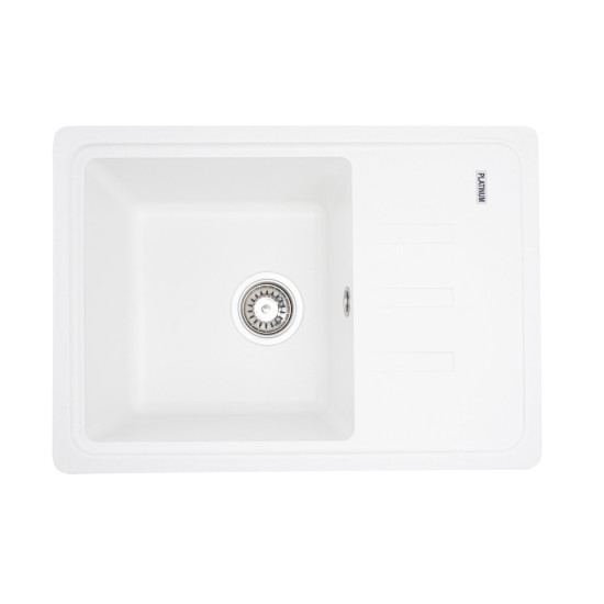 Кухонная мойка Platinum 6243 LIANA матовая Белоснежная