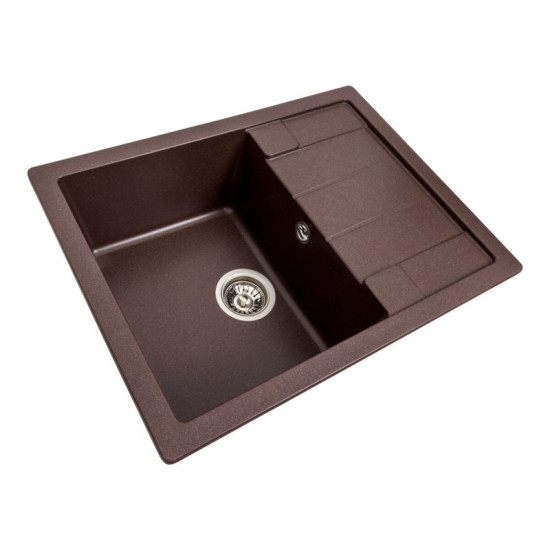 Кухонная мойка Platinum 6550 INTENSO матовая Мокко