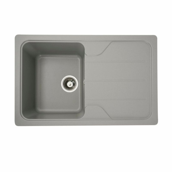 Кухонна мийка Platinum 7850 VERONA матова Сірий металік