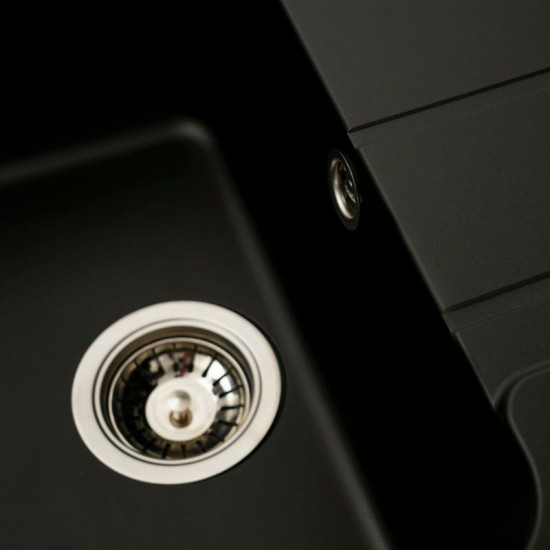 Кухонна мийка Platinum 7850 VERONA матова Чорна