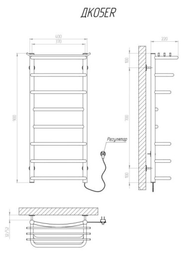 Рушникосушарка Kosser Канна 900х400/8 ER рег