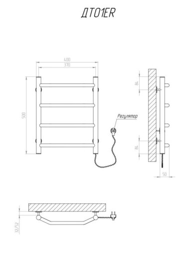Рушникосушарка Kosser Трапеція 500х400/4 ER