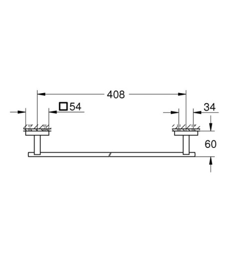 Держатель для полотенец Grohe Start Cube 40987000