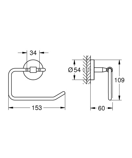 Тримач для туалетного паперу Grohe QuickFix Start Cosmopolitan 41165000