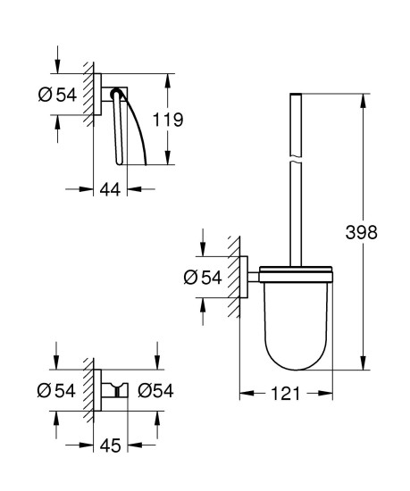 Набір аксесуарів 3 в 1 Grohe QuickFix Start 41204000