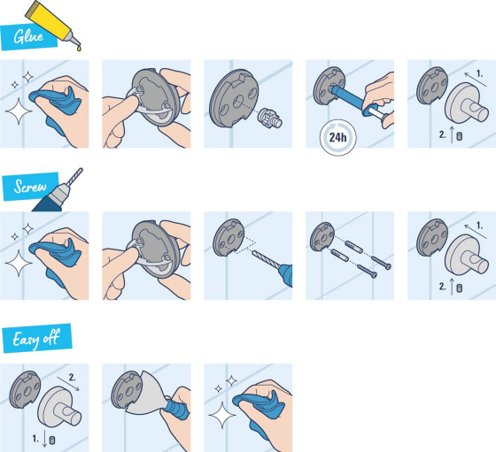 Набір аксесуарів 3 в 1 Grohe QuickFix Start 41204000