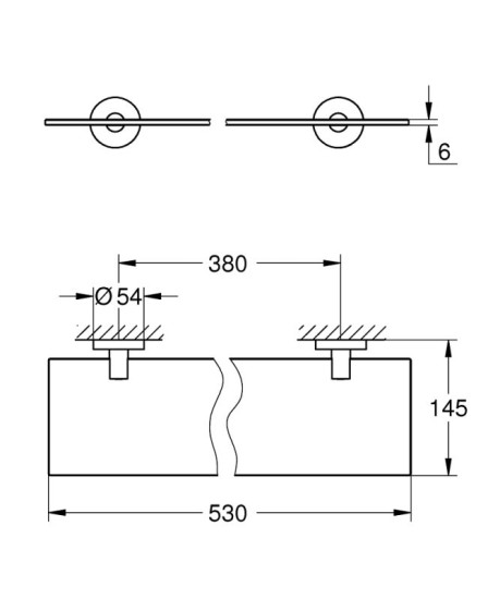 Поличка Grohe Start 41202000