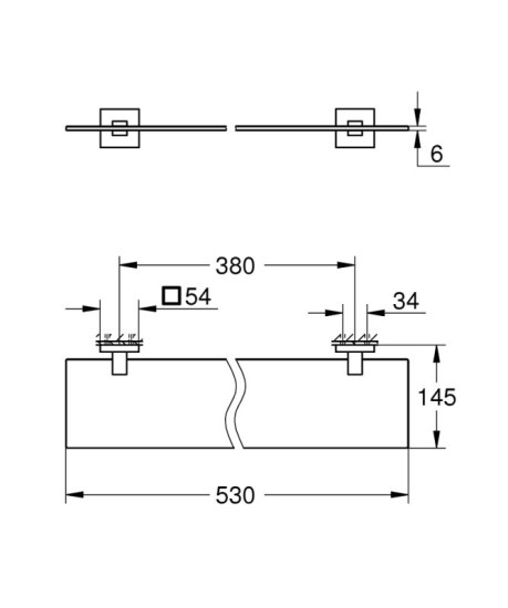 Поличка Grohe Start Cube 41109000