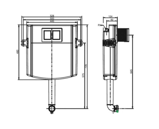 Бачок скрытого монтажа Sanit Ineo 95.720.00.0000