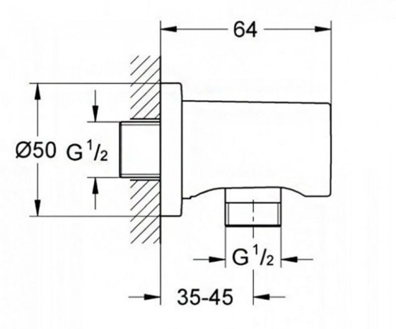 Шлангове підключення Grohe 27057GL0 холодний світанок