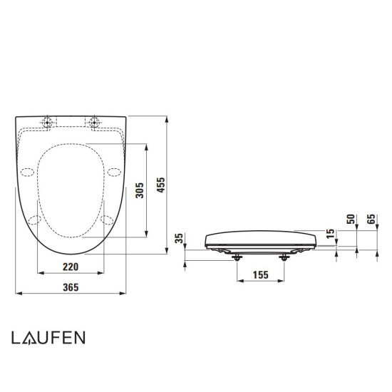 Крышка+сидение Laufen PRO N H8909513000001