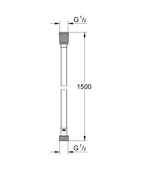 Душовий шланг Grohe VitalioFlex Silver 27505000