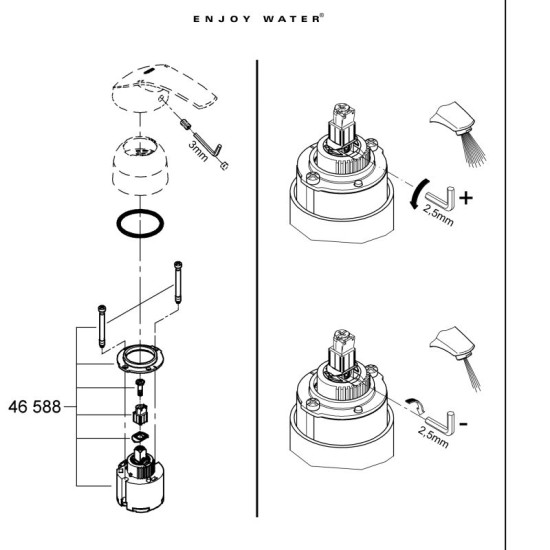 Картридж Grohe 46 мм Longlife (46588000)