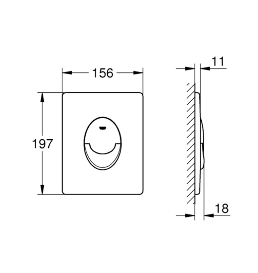 Панель смыва Grohe QuickFix Start 38964KV0