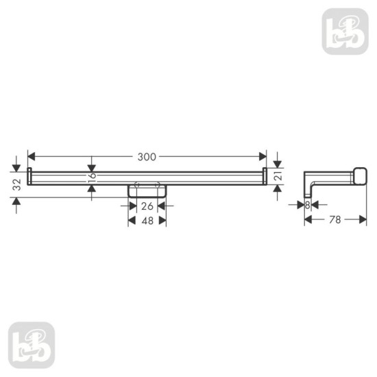 Держатель для туалетной бумаги Hansgrohe AddStoris 41748700 белый