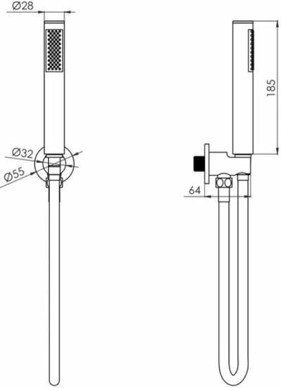 Душевой гарнитур Volle CASCADA B50 1586.170401 cromo