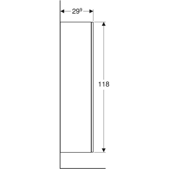 Пенал Geberit Smyle Square 500.361.JR.1