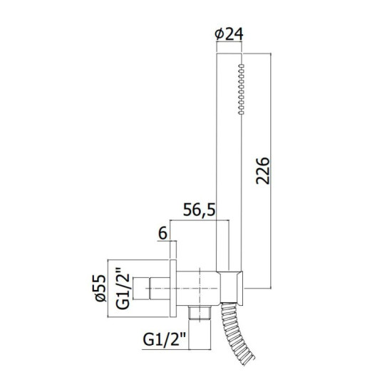 Душовий гарнітур Paffoni TONDO (ZDUP094HGSP) медове золото