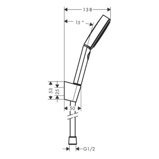Душевой гарнитур Hansgrohe Pulsify Select Relaxation 105 3jet Porter хром (24303000)