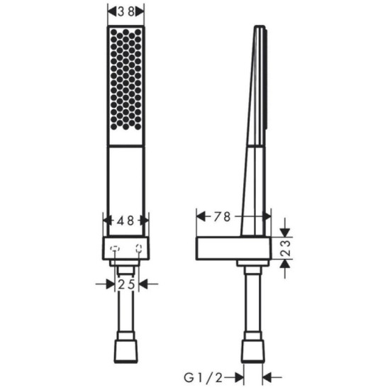 Душевой гарнитур Hansgrohe Rainfinity 100 1jet Porter (26856000)