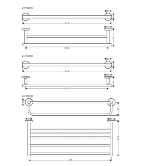 Набір аксесуарів Hansgrohe Logis Universal 41728000