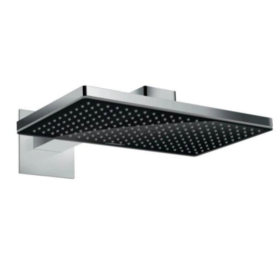Лейка для верхнего душа Hansgrohe Rainmaker Select 460 1jet с держателем черный/хром (24003600)
