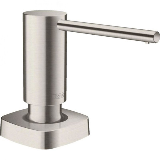 Дозатор для миючого засобу Hansgrohe A71 врізний 500 ml stainless steel (40468800)