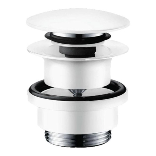 Донний клапан Hansgrohe push-open білий матовий (50100700)