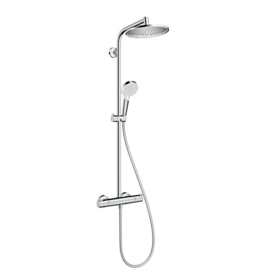 Душевая система Hansgrohe Crometta S Showerpipe 240 1jet EcoSmart хром (27268000)